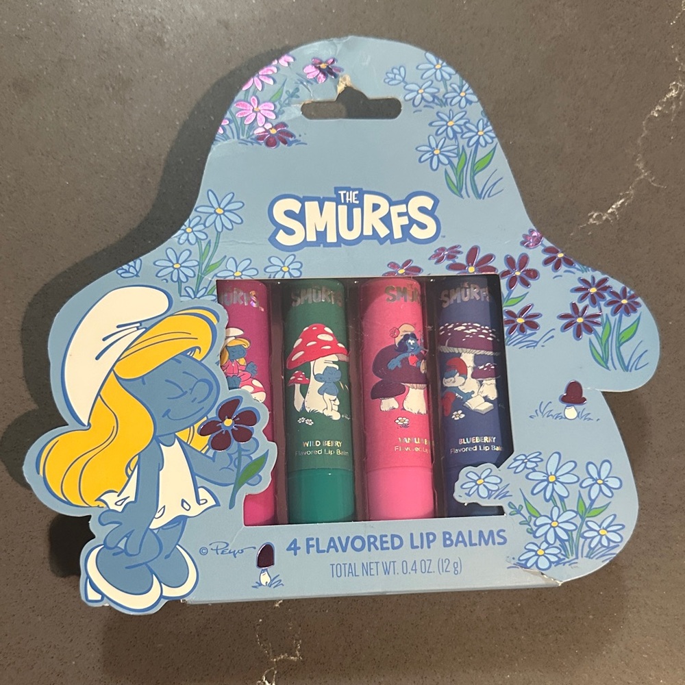 The Smurfs Flavored Lip Balms Set